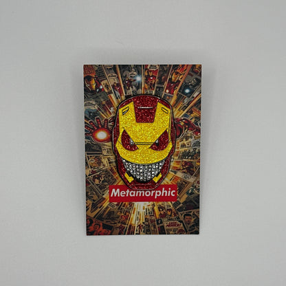Ironman Ghost Face Pin