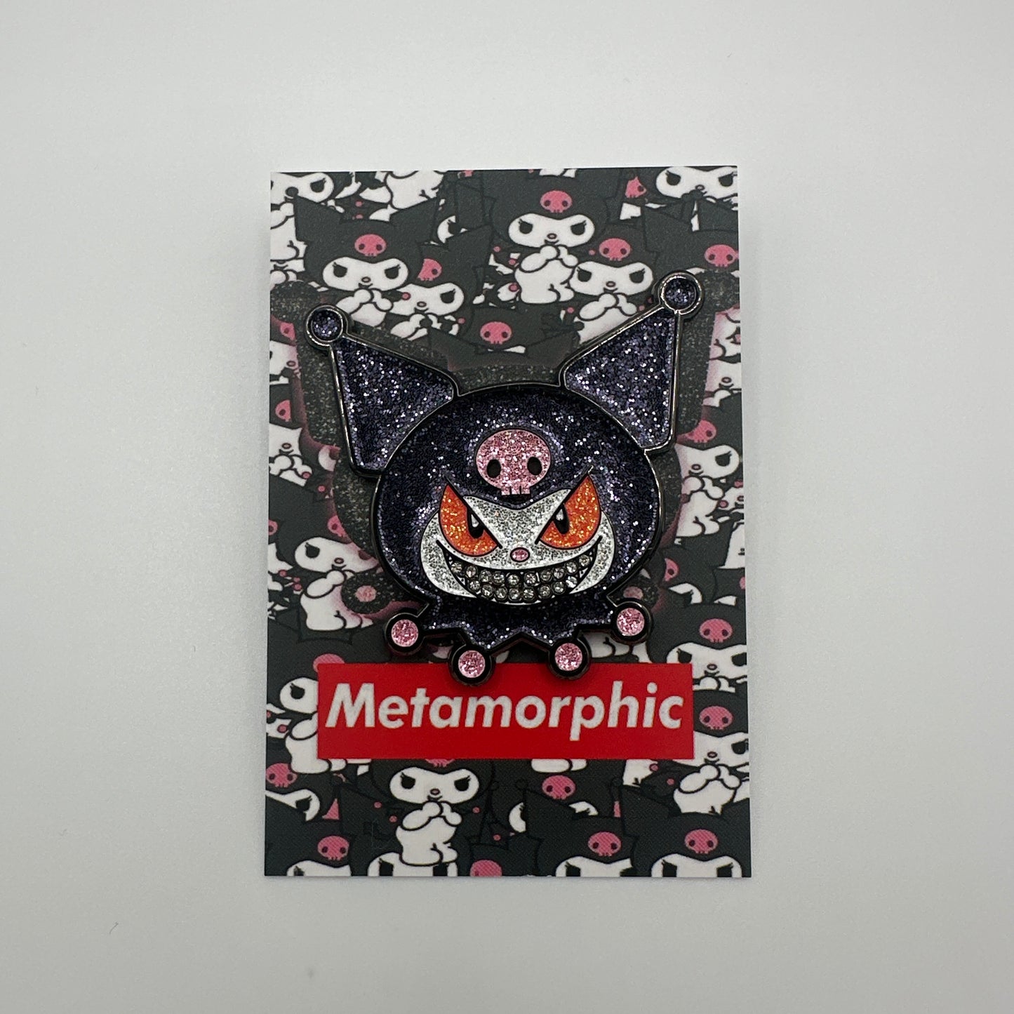 Kuromi Ghost Face Pin