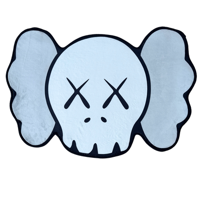 KAWS HEAD RUG GREY