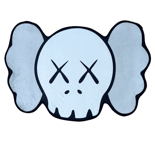 KAWS HEAD RUG GREY