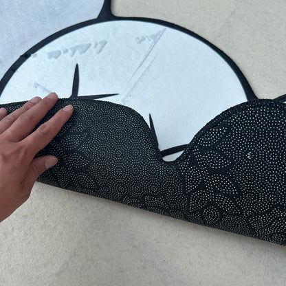KAWS HEAD RUG GREY