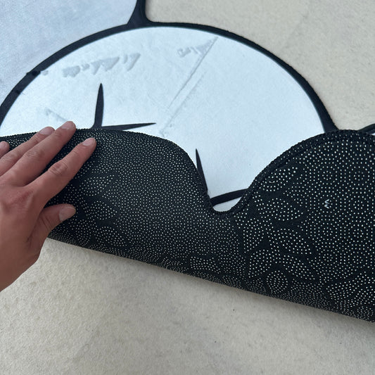 KAWS HEAD RUG GREY