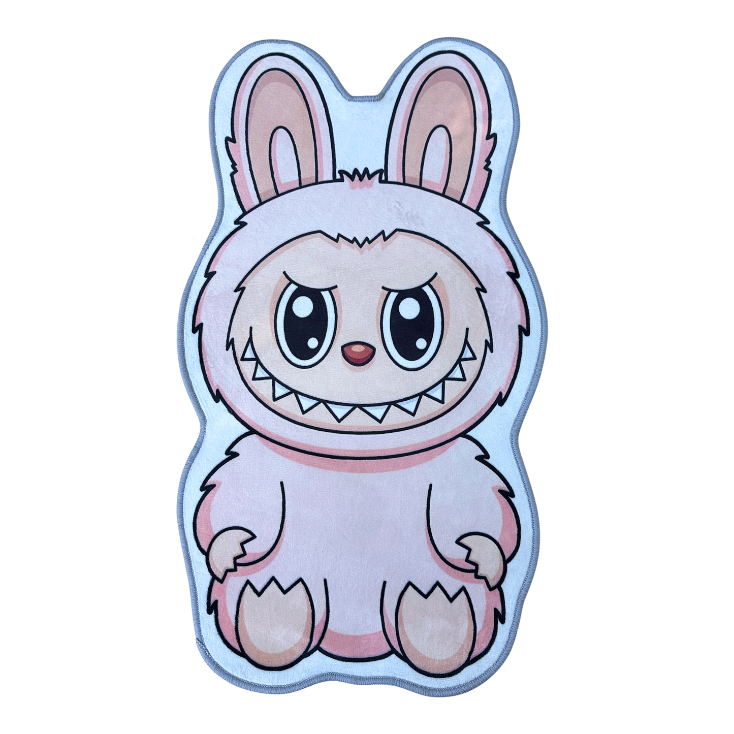 LABUBU SITTING RUG PEACH