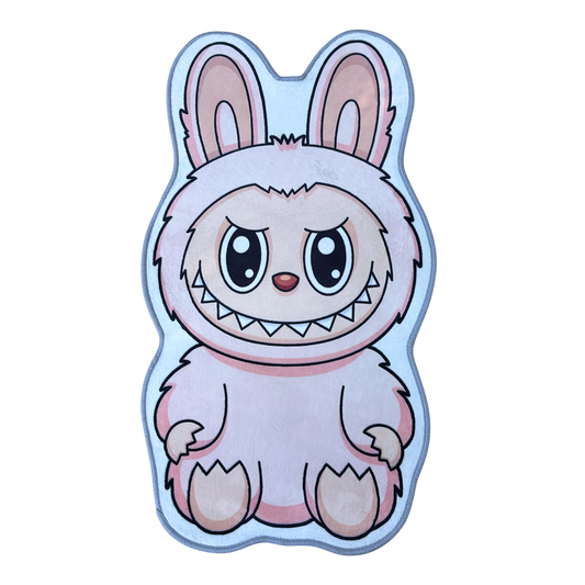 LABUBU SITTING RUG PEACH